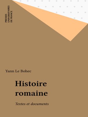 cover image of Histoire romaine
